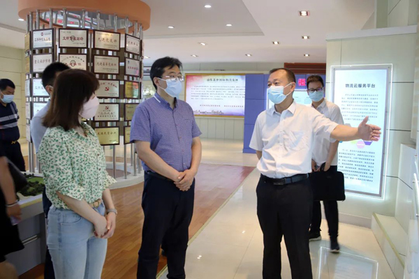 湖北省宜昌市人民政府物流办公室来集团考察交流国家物流枢纽建设情况